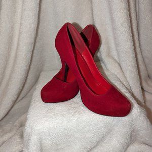 Red Suede Holiday Shoes